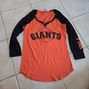 Women's small Victoria Secret Pink San Francisco Giants baseball tee top